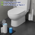 thumbnail image 4 of Disposable Toilet Brush and Holder Set, Extended Handle Toilet Bowl Cleaner Wand with 48 Refills Replacement Heads Pads Bathroom Maintenance Bathtub Stick Cleaning System Starter Kit, 4 of 4