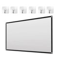 thumbnail image 3 of Portable Projector Screen Theater Outdoor HD White Foldable Anti- (72Inch), 3 of 5