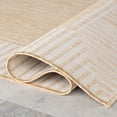 thumbnail image 5 of nuLOOM Asha Simple Striped Indoor/Outdoor Area Rug, 6' 7" x 9', Asha Tan, 5 of 9