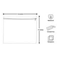 thumbnail image 5 of Tallit and Tefillin Bag Set for Jewish Prayer Shawl Zippered Leatherette Bags with Plastic Protection Cover (Pebbled Navy), 5 of 5