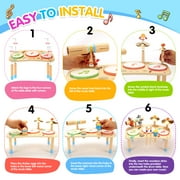 OATHX Wooden Drum Set for Toddlers Ages 1–6,Montessori Music Learning Toy, Birthday & Holiday Gift for Boys & Girls