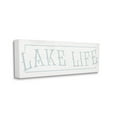 thumbnail image 3 of Lake Life Woodsy Cabin Sign Typography Graphic Art Gallery Wrapped Canvas Print Wall Art, 3 of 7