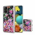 thumbnail image 1 of Kaleidio Case for Samsung Galaxy A51 5G [Quicksand Glitter] TPU Gel Slim Hybrid Skin Cover [Liquid Silver Flowers & Colorful], 1 of 2