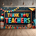 thumbnail image 5 of Colorful Design Teacher Appreciation Banner Decorative Elements Stationery Theme Classroom Decoration for School Event Teacher Celebration, 5 of 6