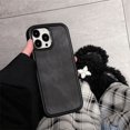 thumbnail image 1 of Simple Solid Color Large Hole Denim Pattern Phone Case For iPhone15 14 13 12 11 Pro Max TPU Fall prevention Cover New Products, 1 of 5