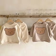 thumbnail image 5 of PEACNNG Spring Baby Girl Clothes Set Infant Kids Cartoon Bear Print Tops And Pants Suit Toddler Boys Sweatshirt And Trousers, 5 of 5