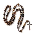 thumbnail image 1 of Vintage Rosary Catholic Prayer Beads Necklace Christ Jesus For Cross Pendant Necklace Beaded Religious Jewelry G, 1 of 5