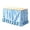 Sky Blue, variant on Checkered Desk Skirt,Ruffled Elastic Wrap Around Table Cover,Home Decor Table Skirt,72.1"×29.9"(Black)