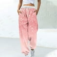 thumbnail image 2 of Birdeem Pantalon à Cordon Imprimé Color Block pour Femmes, 2 of 5