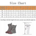 thumbnail image 5 of Women Floral Print Ethnic Boots Retro Boho Buckle Flat Boots Zip Up Round Toe Shoes, 5 of 5