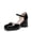 BLACK-PAT, variant on DREAM PAIRS Women's Chunky Platform Closed Toe Pumps with Confidence, Slip-resistant Outsole, Party, Wedding Shoes