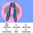 thumbnail image 3 of AQ Adjustable Speed Jump Rope for Fitness and Weight Loss - Eco-Friendly, Blue Color, Perfect for All Ages and Skill Levels, Lightweight Design for Enhanced Control and Smooth Rotation, 3 of 6