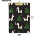 thumbnail image 3 of FMSHPON Christmas Llama Clipboard Hardboard Wood Nursing Clip Board and Pull for Standard A4 Letter 13x9 inches, 3 of 8