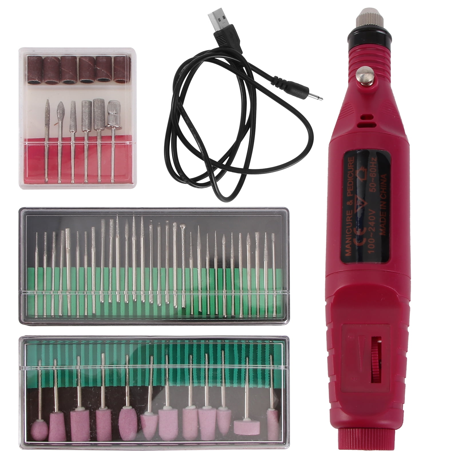 Electric Nail Grinder Kit Portable Manicure PedicureSet Household Nail