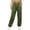 Army Green, variant on HomeDM Joggers for Women with Pockets Drawstring Loose Fit Sweatpants Khaki Lounge Pants for Workout Running Size L