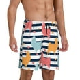 thumbnail image 2 of Kdxio Colorful Llama Print Mens Sleep Shorts Bottoms Soft Comfy Pajama Wear Pants with Drawstring Pockets, 2 of 7