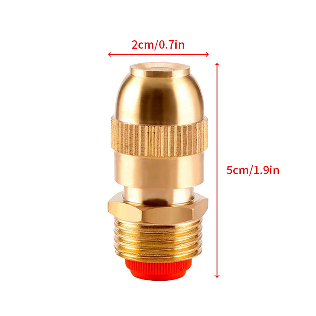 5X Adjustable Brass Misting Nozzles Water Mister Sprinkle For Cooling System