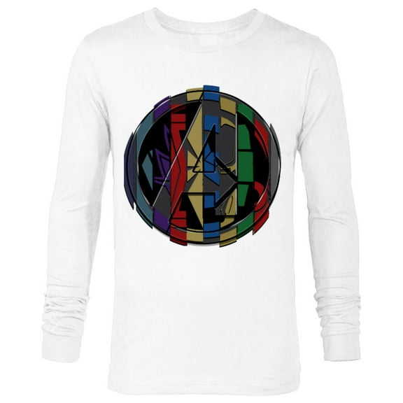 Marvel Avengers: Endgame Logo Super Hero Colors - Long Sleeve T-Shirt for Men - Customized-White
