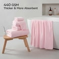 thumbnail image 4 of Ultra Soft 6 Piece Towel Set, Premium White Towels for Bathroom, Highly Absorbent, Quick Dry, Lightweight Bath Towels Set Collection, Includes 2 Bath Sheets, 2 Hand Towels, 2 Washcloths, 4 of 9