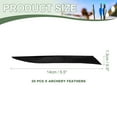 thumbnail image 2 of Uxcell Arrow Vanes Turkey Archery Arrows Feathers Fletching, Right Wing Fit for Hunting Target Shooting - Knife Shaped Black, 2 of 5
