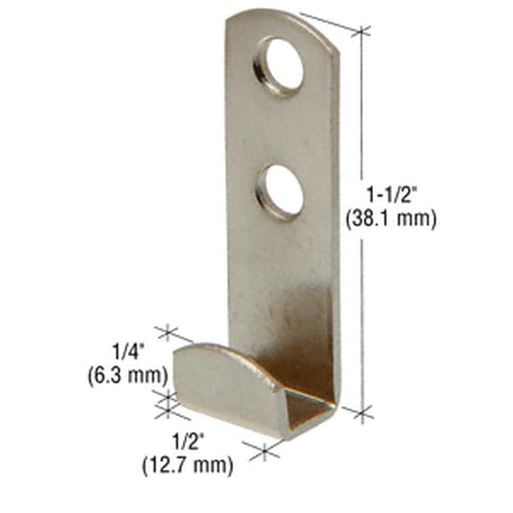 CRL 3/8" Standard Round Lip Mirror Clip - Pack of 4 Clips