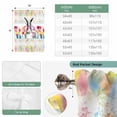 thumbnail image 6 of Easter Bunny Tie Up Curtains for Windows, Balloon Window Shades, Spring Tulips Oil Painting Abstract Modern Kitchen Window Treatments Roll Up Curtain for Basement/Nursery 52"x45", 6 of 8
