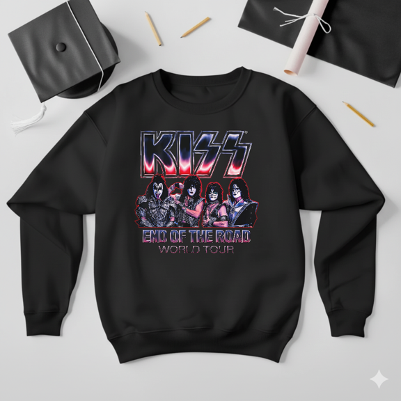 Kiss Band End Of The Road World Tour Rock Concert Fan Sweatshirt V41443, up to size 5XL