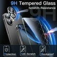 thumbnail image 3 of JETech 5 in 1 Case for iPhone 17 6.3-Inch with 2 Pack Each Tempered Glass Screen Protectors and Camera Lens Protectors, Non-Yellowing Shockproof Bumper Phone Cover (Black), 3 of 5