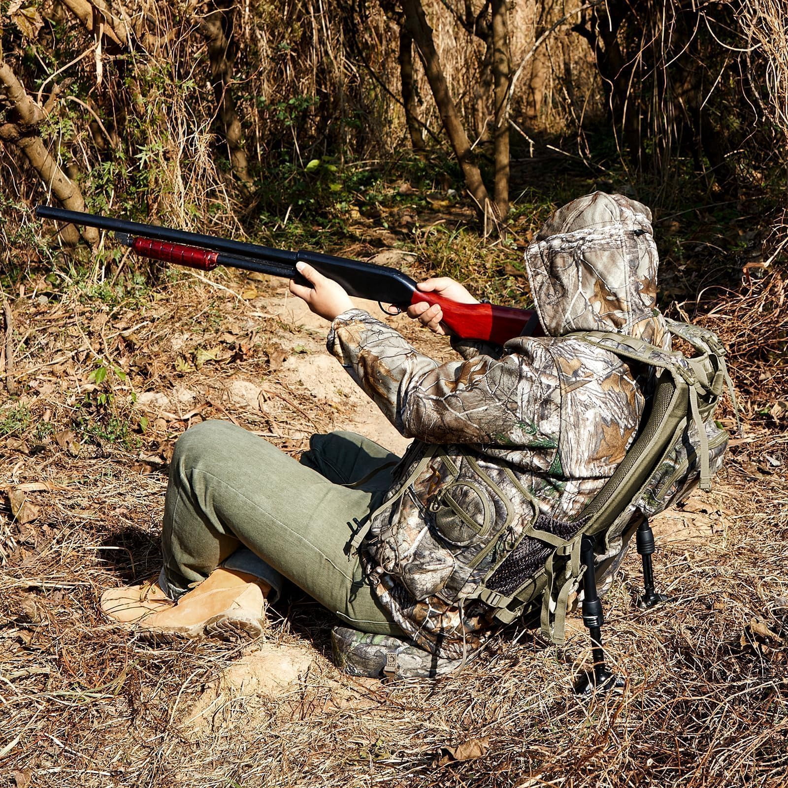 TR Turkey Vest for Hunting with Frame and Seat,Camo Hunting Vest with Kickstand,Memory Foam Cushion, Game Pouch & Multi-Pocket Storage Lightweight Adjustable Turkey Hunting Gear for Men Women