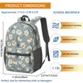 thumbnail image 3 of Daisy Pioneer Flower 17" School Backpacks for Teens,Waterproof Oxford Fabric,S-Shape Padded Straps for School,Travel,Hiking,Camping, 3 of 6