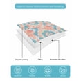 thumbnail image 5 of Teal Orange Twin XL Size Down Alternative Comforter,Lightweight Comforter Quilt Bedding Set with Pillow Shams Modern Tie Dyeing Contemporary Abstract Art Bed Comforter Duvet Insert 68"x98", 5 of 7