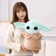 thumbnail image 1 of Disney Star Wars Anime Yoda Grogu Mandalorian figura, lindo modelo de muñecas Yoda relleno, almohada Yoda de dibujos animados, regalo para niños, Deco, 1 of 4
