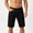 Black, variant on Mens Casual Dress Shorts Jerdar Men's Summer Daily Casual Loose Soft All-match Straight Pants