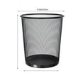 thumbnail image 3 of Blasgw Metal Meshround Garbage Can Trash Can Garbage Can Wastebaskets For Bathroom Bedroom Office Kitchen Small Space Living Trash Bin Black, 3 of 6