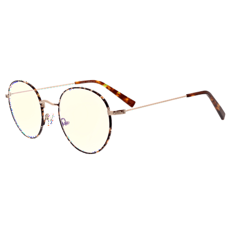 Flower Eyewear Handmade BlueLight Blocking Computer Glasses, Gold