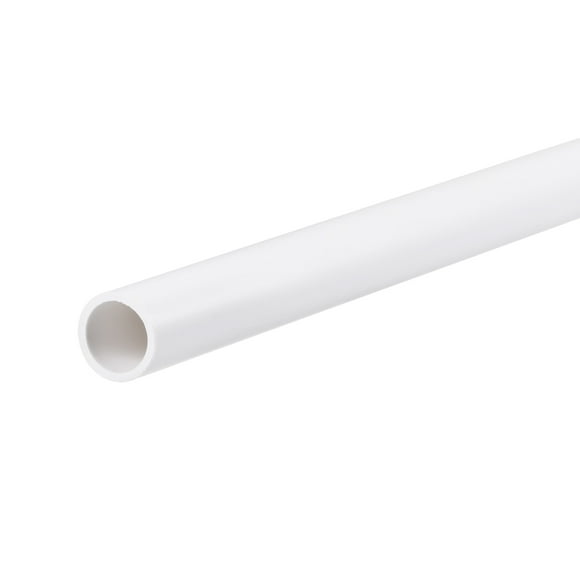 Unique Bargains 8mm ID 10mm OD 500mm White PVC Pipe Round Rigid Plastic Tube for Water Pipe