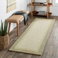 thumbnail image 6 of BoutiqueRugs Tandayag Bordered Dusty Sage Wool Area Rug - Medium Gray, Tan, Peach - 5' x 7'6", 6 of 11