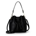 thumbnail image 1 of Bolso bandolera de PU para mujer, bolso de moda simpleNegro, 1 of 5