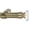Antique Brass, variant on 1-Inch Diameter Single Curtain Rod, Cut Crystal Ball Finial, Adjustable 28-48 Inch, Gold