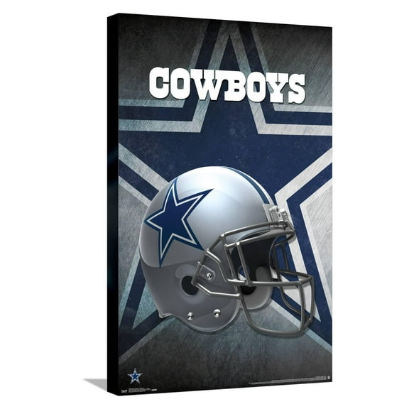 NFL Dallas Cowboys - Helmet 16 Canvas Wall Poster, 14.725" x 22.375"