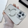 thumbnail image 2 of SaniMore Designed for iPhone 16 Pro Clear Case, Support Mag-Safe Wireless Charging Shockproof Transparent Powerful Magnetic All-Round Protection Phone Case for iPhone 16 Pro, Silver, 2 of 7