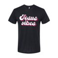 thumbnail image 2 of Wild Bobby Jesus Vibes Inspirational/Christian Men Premium Tri Blend Tee, True Black, X-Large, 2 of 6