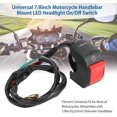 thumbnail image 3 of CHAO Interruptor de manillar, interruptor de manillar de motocicleta de arranque eléctrico universal a prueba de agua Encendido/apagado de faro LED con botón amarillo o rojo 12 V(rojo), 3 of 3