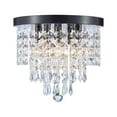 thumbnail image 6 of 11" 5 Light Tiered Crystal Flush Mount Ceiling Light with Oil Rubbed Bronze Finish, 6 of 12
