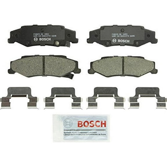 Bosch BC732 QuietCast Premium Ceramic Disc Brake Pad Set For 2004-2009 Cadillac XLR and 1997-2013 Chevrolet Corvette; Rear