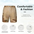 thumbnail image 5 of Lsque Mens Swim Trunks Engraved Coffee On Kraft Paper Pattern - Bathing Suit Compression Liner - Beach Swim Shorts Swimwear - (S-3XL) - Stretch Quick Dry -XX-Large, 5 of 9