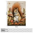 thumbnail image 4 of HENGT  Fall Pumpkin Throw Blanket Throw Autumn Harvest Squirrel Plush Blanket for Bed Sofa Couch Buffalo Check Sherpa Blanket Vintage Wood Plank Fuzzy Blanket, 4 of 6