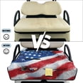 thumbnail image 5 of SEANATIVE Golf Cart Seat Cover Towel for Most 2 Passenger Club Car, EZGO, Yamaha, Sun Protection Golf Cart Front Seat Cushion Covers Protector, 51.2 x 30.3 Inches, USA Flag Patriotic Decor, 5 of 7
