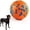Orange, variant on Pawfectpals Tough Bouncy Durable Bloom Ball for Aggressive Chewers, TPR Technology, Floating Rubber Ball, Easy to Clean, High Bounce Rate (Orange and Blue)