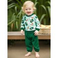 thumbnail image 6 of BemeyourBBs Baby Boy Golf Outfits Long Sleeve Golf Print Sweatshirt + Pants, 6 of 9
